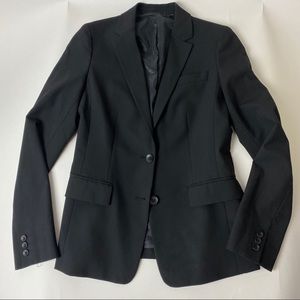 Classic Black Blazer Suit Jacket 2 Button
